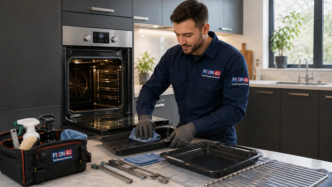 Fixin4u oven racks, trays and removable parts cleaning service in London